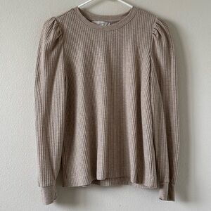 LOFT waffle-knit sweater